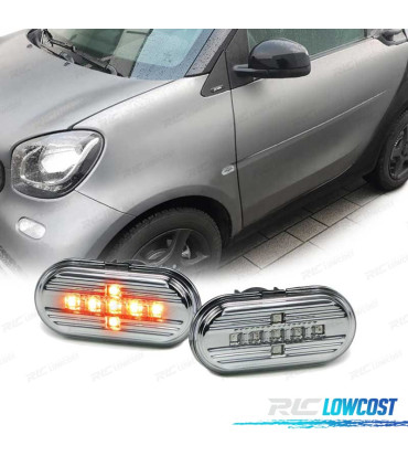 PISCAS LATERAIS PARA SMART FORTWO 453 14-LED CROMADO