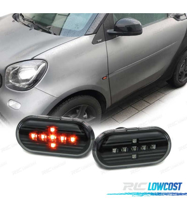 PISCAS LATERAIS PARA SMART FORTWO 453 14- LED PRETO