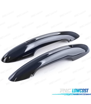 CARCAÇAS PUXADORES PORTA MINI F55 F56 F57 PRETO BRILHANTE KEYLESS GO