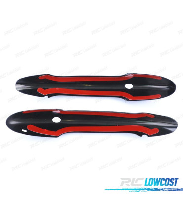 CARCAÇAS PUXADORES PORTA MINI F55 F56 F57 PRETO BRILHANTE KEYLESS GO