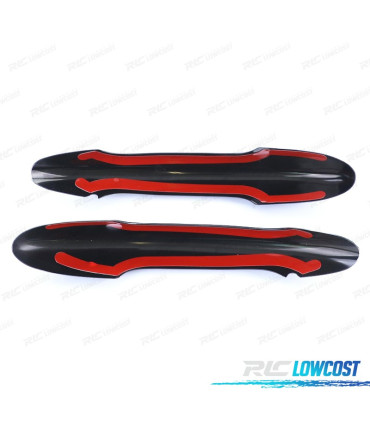 CARCAÇAS PUXADORES PORTA MINI F55 F56 F57 PRETO BRILHANTE SEM KEYLESS GO