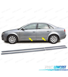 KIT CONJUNTO FRISOS LATERAIS AUDI A4 B7 8E 04-08