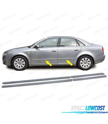 KIT CONJUNTO FRISOS LATERAIS AUDI A4 B7 8E 04-08