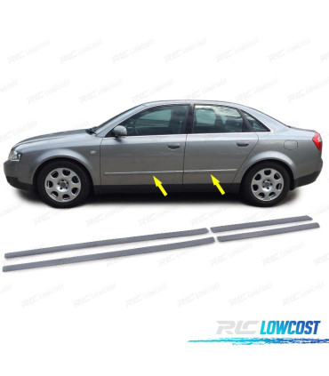 KIT CONJUNTO FRISOS LATERAIS AUDI A4 B6 8E 00-04