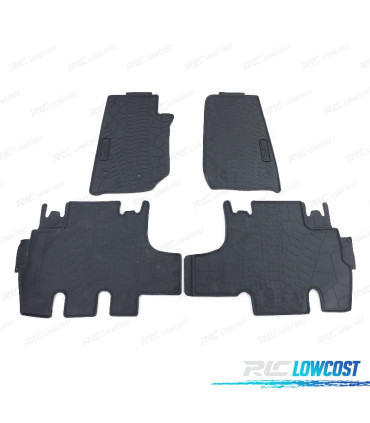 TAPETES DE BORRACHA JEEP WRANGLER JK 07-19 4 PEÇAS
