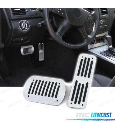 KIT CONJUNTO PEDAIS PARA MERCEDES W124 W202 W203 W204 W210 W211 W163 W164 AUTOMÁTICO DE ALUMÍNIO