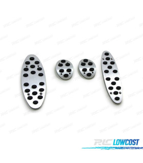 KIT CONJUNTO PEDAIS MINI COOPER R50 R53 R55 R56 R57 01- MANUAL ALUMÍNIO
