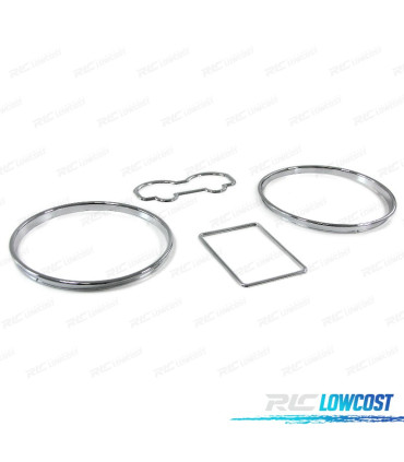 AROS PAINEL PARA VOLKSWAGEN VW GOLF 4 95-06 BORA 98-05 CROMADO