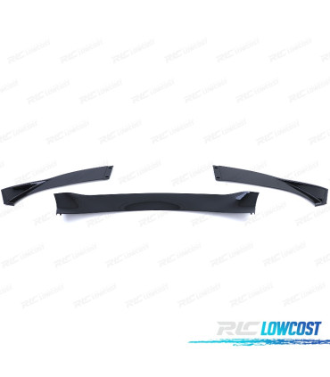 SPOILER LIP BMW E60 E61 07-10 LOOK M5 PRETO BRILHANTE