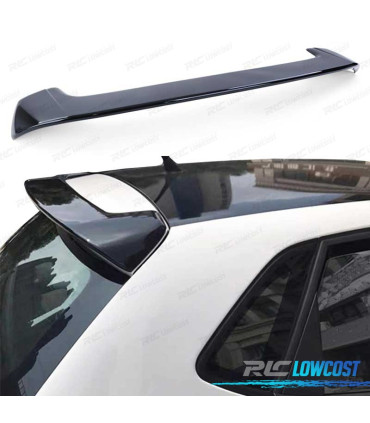 AILERON SPOILER TRASEIRO VOLKSWAGEN VW POLO 5 6R 09-14 LOOK R LINE PRETO BRILHANTE