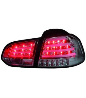 FAROLINS TRASEIROS LED PARA VOLKSWAGEN VW GOLF 6 MK VI 08-12 CROMADO ESCURECIDOS