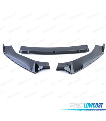 SPOILER LIP FRONTAL VOLKSWAGEN VW GOLF 7 13-20 PRETO BRILHANTE