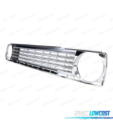GRELHA FRONTAL VOLKSWAGEN VW GOLF 2 83-91 CROMADO + FRISO PRETO