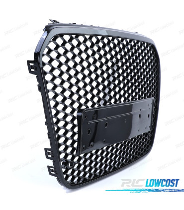 GRELHA FRONTAL AUDI A6 C7 4G 10-14 PDC LOOK RS PRETO BRILHANTE