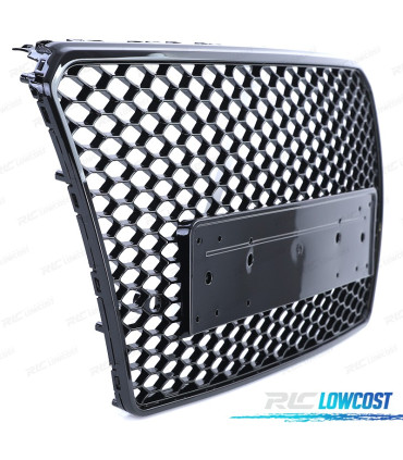 GRELHA FRONTAL AUDI A7 C7 4G 10-14 PDC LOOK RS PRETO BRILHANTE