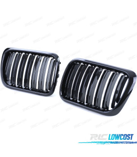GRELHAS FRONTAIS BMW E36 96-99 LOOK M PRETO BRILHANTE