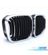GRELHAS FRONTAIS BMW E46 98-01 LOOK M PRETO CROMADO