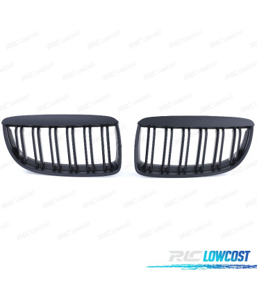 GRELHAS FRONTAIS BMW E90 E91 05-08 LOOK M PRETO MATE