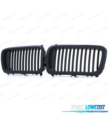GRELHAS FRONTAIS BMW E38 94-01 LOOK PRETO MATE