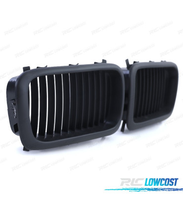 GRELHAS FRONTAIS BMW E38 94-01 LOOK PRETO MATE