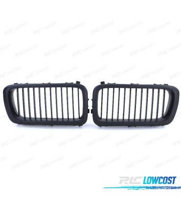 GRELHAS FRONTAIS BMW E38 94-01 LOOK PRETO MATE