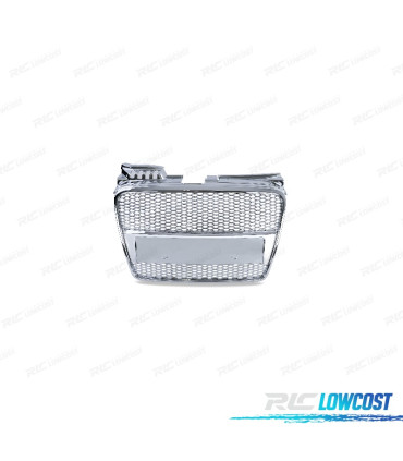 GRELHA FRONTAL AUDI A4 B7 04-09 LOOK S LINE CROMADO