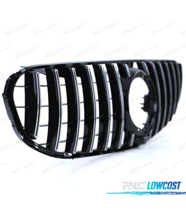 GRELHA FRONTAL MERCEDES GLC X253 SUV 20- LOOK AMG PRETO CROMADO