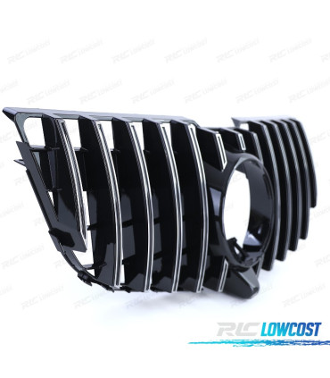 GRELHA FRONTAL MERCEDES GLK X204 12-15 LOOK AMG PRETO CROMADO