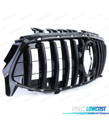 GRELHA FRONTAL MERCEDES CLA C118 19- LOOK AMG GT PRETO BRILHANTE