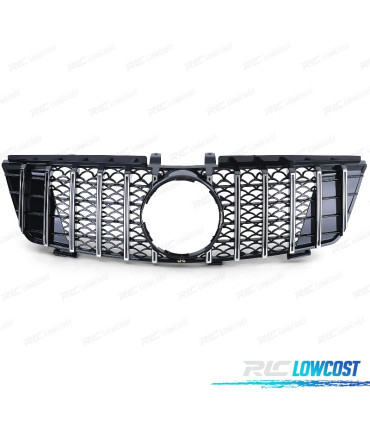 GRELHA FRONTAL MERCEDES M ML W164 05-08 PRETO CROMADO