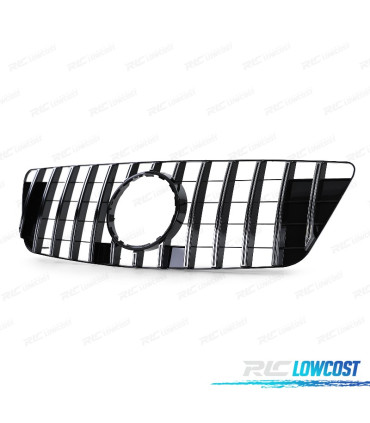 GRELHA FRONTAL MERCEDES M ML W164 08-11 LOOK AMG PRETO CROMADO