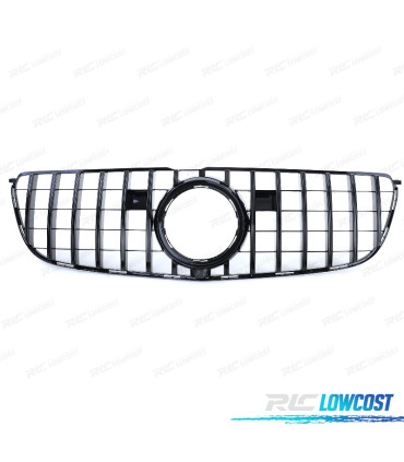 GRELHA FRONTAL MERCEDES GLS X166 15-19 PRETO BRILHANTE LOOK AMG GT