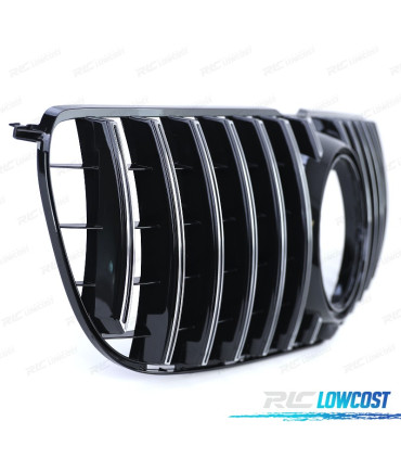 GRELHA FRONTAL MERCEDES GLS X166 15-19 LOOK AMG GT PRETO CROMADO