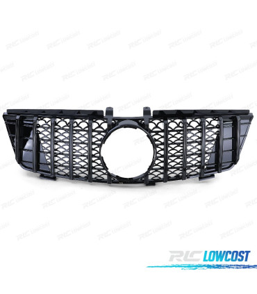 GRELHA FRONTAL MERCEDES M ML W164 05-08 PRETO BRILHANTE LOOK AMG