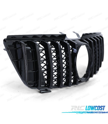 GRELHA FRONTAL MERCEDES M ML W164 05-08 PRETO BRILHANTE LOOK AMG