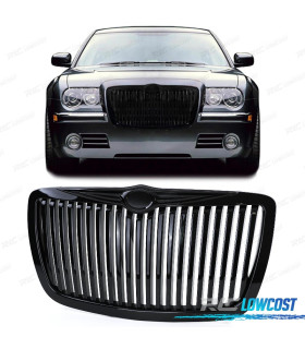 GRELHA FRONTAL CHRYSLER 300C 04-11 PRETO BRILHANTE