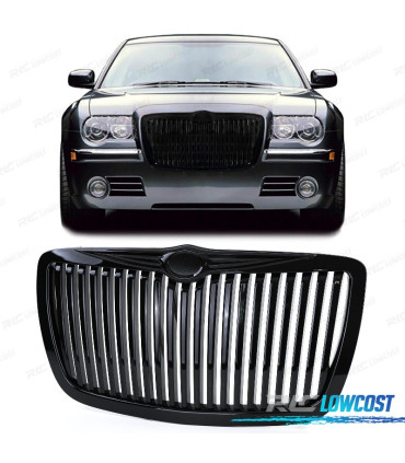 GRELHA FRONTAL CHRYSLER 300C 04-11 PRETO BRILHANTE