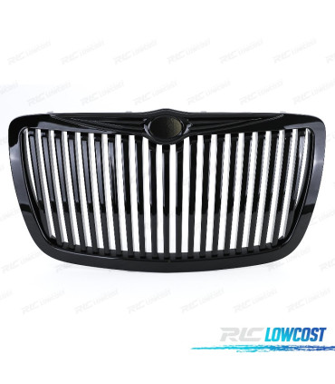 GRELHA FRONTAL CHRYSLER 300C 04-11 PRETO BRILHANTE