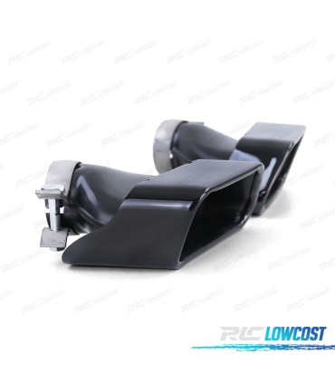PONTEIRAS DE ESCAPE BMW F10 F11 F12 F13 LOOK V8 PRETO