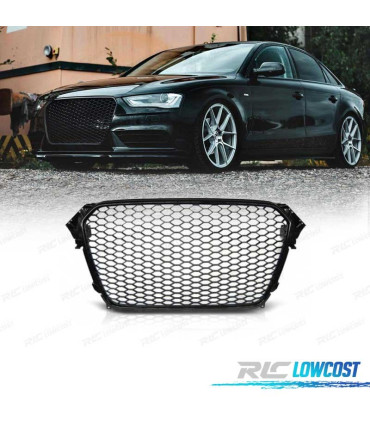GRELHA FRONTAL AUDI A4 B8 11-15 PRETO BRILHANTE PDC