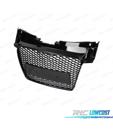 GRELHA DIANTEIRA AUDI TT 8J 06-14 LOOK RS PRETO BRILHANTE