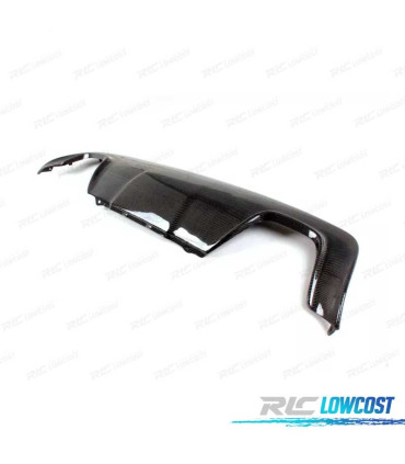 DIFUSOR TRASEIRO BMW E60 03-10 LOOK M SAÍDA DUPLA CARBONO