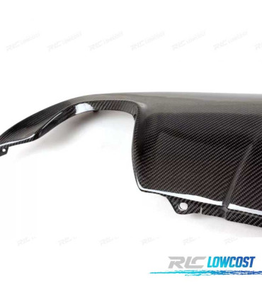 DIFUSOR TRASEIRO BMW E60 03-10 LOOK M SAÍDA DUPLA CARBONO