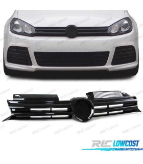 GRELHA FRONTAL VOLKSWAGEN VW GOLF 6 08-12 LOOK R20 PRETO BRILHO
