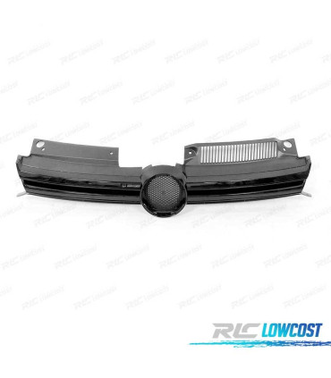GRELHA FRONTAL VOLKSWAGEN VW GOLF 6 08-12 LOOK R20 PRETO BRILHO