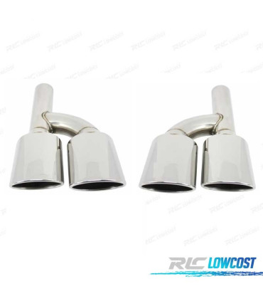 PONTEIRAS DE ESCAPE ESPECÍFICA LOOK AMG MERCEDES CLASE C W204 07-15 50X100