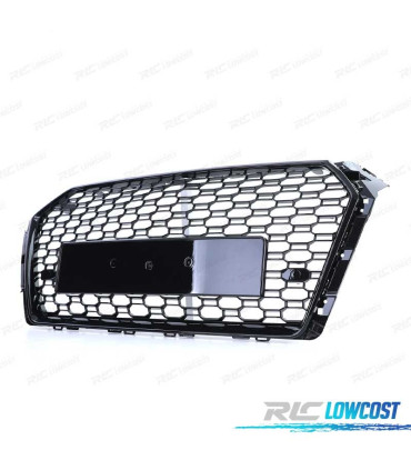 GRELHA FRONTAL AUDI A4 B9 15-19 LOOK RS4 PRETO BRILHANTE PDC