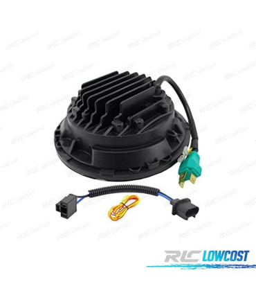 CONUNTO DE FARÓIS PARA JEEP WRANGLER TJ LJ JK 96-18 ANGEL EYES PRETOS