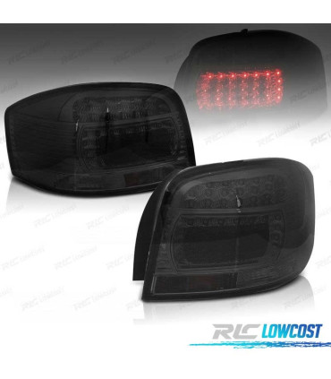 FAROLINS TRASEIROS LED A3 8P 03-08 FUNDO PRETO