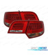 PILOTOS AUDI A3 8PA SPORTBACK 04-08 LED VERMELHO CROMADO